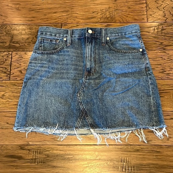 Madewell Rigid Denim A-Line Skirt Size 29 - Picture 1 of 16